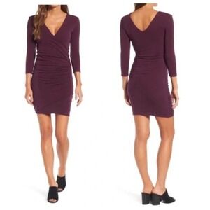 James Perse Skinny Wrap Tuck Dress (4/XL)